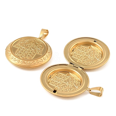 316 Stainless Steel Locket Pendants STAS-K321-18G-1