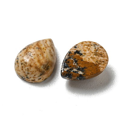 Natural Picture Jasper Cabochons G-Q173-02B-13-1