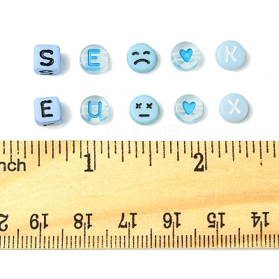 200Pcs Acrylic Beads SACR-FS0001-31-1