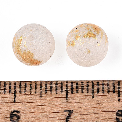 Baking Paint Glass Beads DGLA-N014-8mm-01L-1