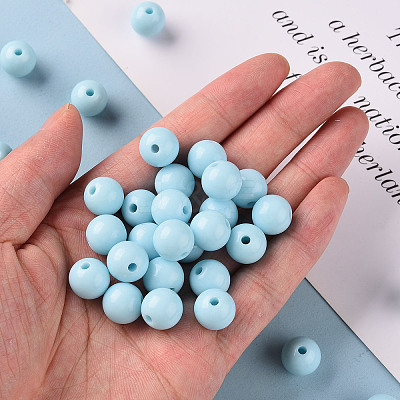 Opaque Acrylic Beads X-MACR-S370-C12mm-A07-1
