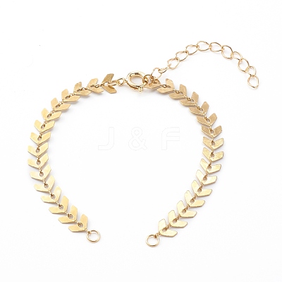304 Stainless Steel Cobs Chains Bracelet Makings AJEW-JB00929-1