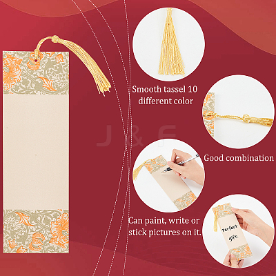 DIY Rectangle Paper Bookmark Making Kits DIY-WH0304-309A-1