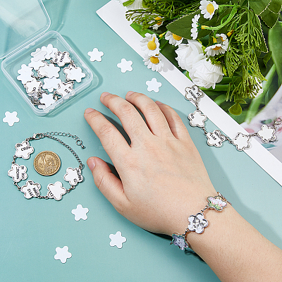 4 Sets Sublimation Blank Alloy Bracelet Making BJEW-FH0001-10B-1