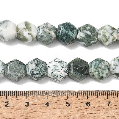 Natural Tree Agate Beads Strands G-G463-A07-10x11mm-1