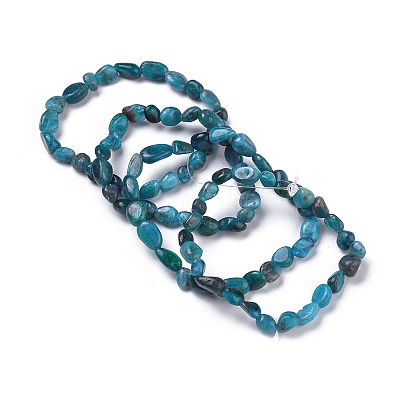 Natural Mixed Gemstone Bead Stretch Bracelets BJEW-K213-M02-1