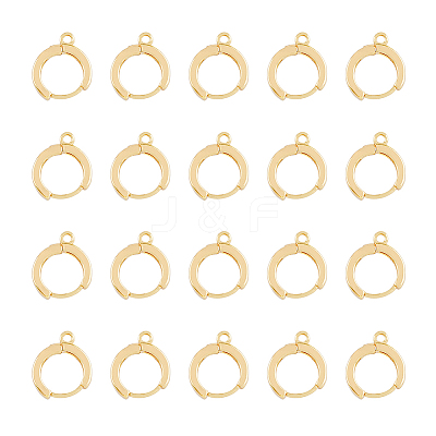 20Pcs Brass Hoop Earrings KK-DC0002-99-1