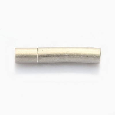 Tarnish Resistant Mixed Styles Column 304 Stainless Steel Bayonet Necklace Clasps STAS-I013-3mm-B-1
