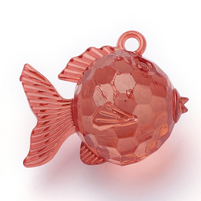 Transparent Acrylic Pendants TACR-T002-13-1