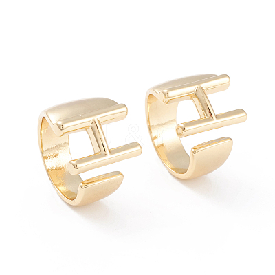 Brass Cuff Rings RJEW-L097-06H-1