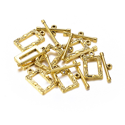 Tibetan Style Alloy Toggle Clasps GLF5079Y-NF-1