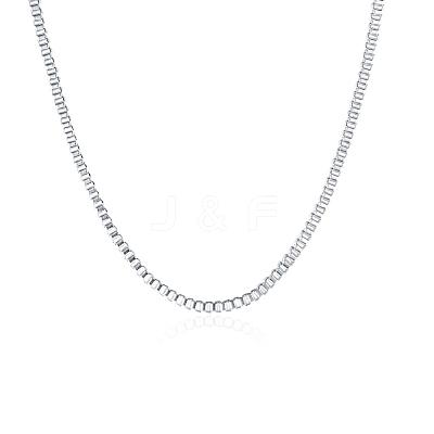 Brass Box Chain Necklaces NJEW-BB10859-24-1