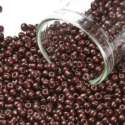 (Repacking Service Available) Baking Paint Glass Seed Beads SEED-C024-C-K18-1