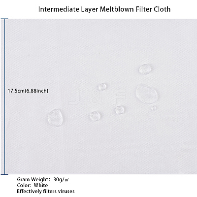 3 Layer Non-Woven Fabric Kit for DIY Mouth Cover AJEW-WH0105-29B-1