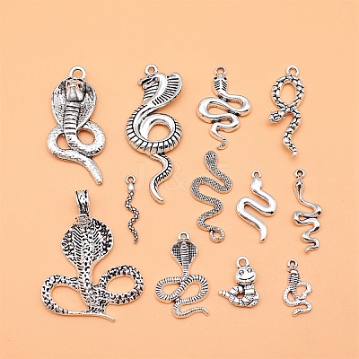 12Pcs Tibetan Style Alloy Pendants PW-WGE54F8-01-1