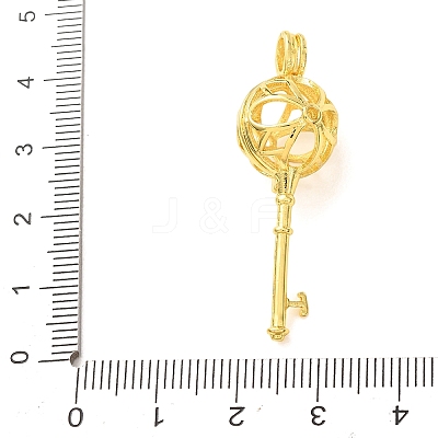 Brass Cage Pendants KK-CBA8ACD-09G-1