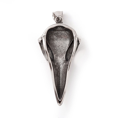 Tibetan Style 304 Stainless Steel Pendants STAS-P305-33AS-1