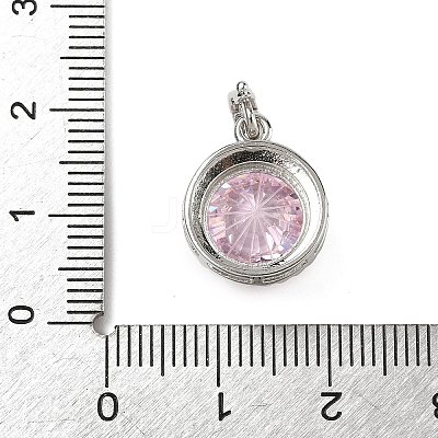 925 Sterling Silver Pave Cubic Zirconia Pendants STER-B009-01B-06-1
