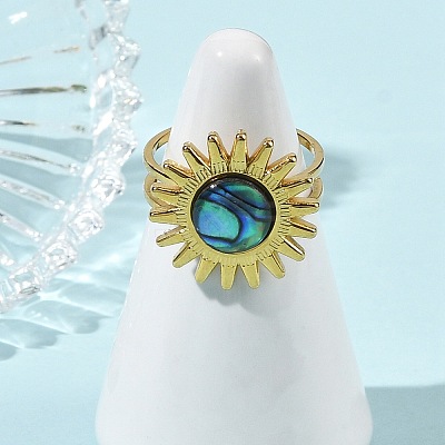 Stainless Steel Cuff Open Rings RJEW-JR01077-02-1