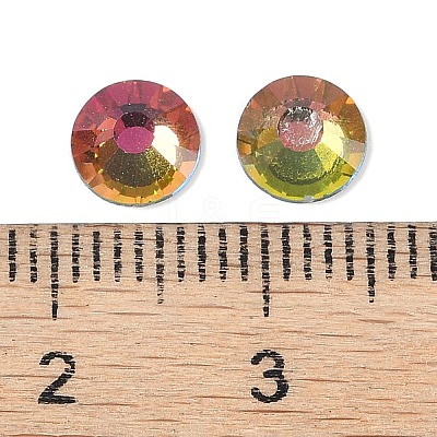 Glass Flat Back Rhinestone RGLA-C002-SS30-001VM-1