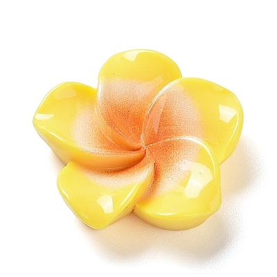 Opaque Resin Cabochons RESI-G068-02G-1