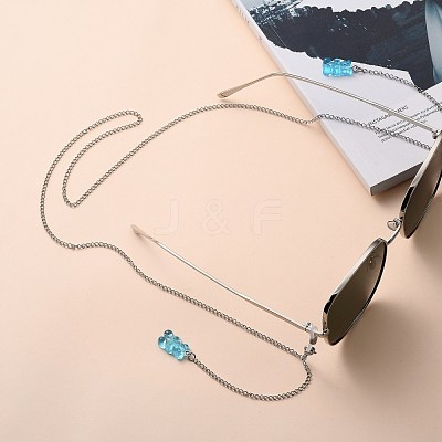 304 Stainless Steel Eyeglasses Chains AJEW-EH00207-01-1