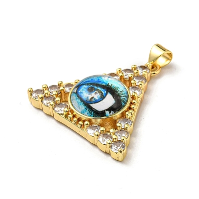 Real 18K Gold Plated Brass Pendants KK-L209-007G-05-1
