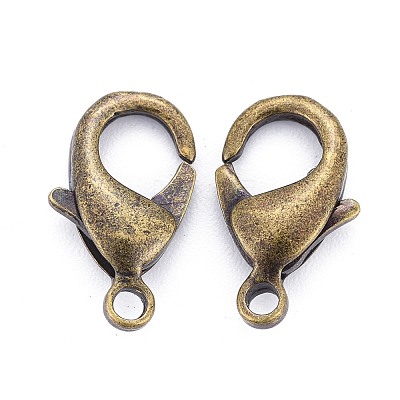 Antique Bronze Brass Lobster Claw Clasps X-KK-903-AB-NF-1