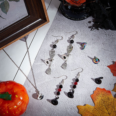 60Pcs 3 Style Rainbow Color Alloy Pendants FIND-SC0004-19-1