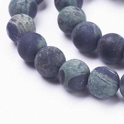 Natural Kambaba Jasper Beads Strands G-F520-53-8mm-1