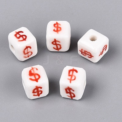Handmade Porcelain Beads PORC-N012-13D-1