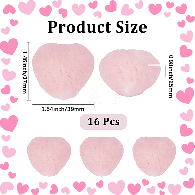 Heart Handmade Wool Felt Ornament Accessories DIY-CY0003-12B-1