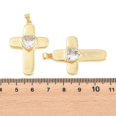 Brass Glass Pendants KK-P353-12G-04-1