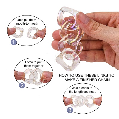 Transparent Acrylic Linking Rings LS-PACR-R246-053-1