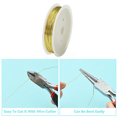 Copper Jewelry Wire CWIR-CW0.4mm-07-1