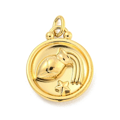 304 Stainless Steel Pendants Rhinestone Settings LS-STAS-O009-01K-G-1