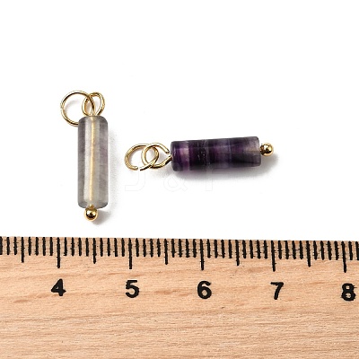 Natural Fluorite Pendants STAS-C120-01G-05-1
