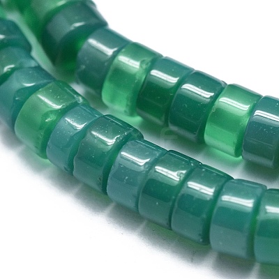 Natural Green Onyx Agate Beads Strands G-A177-01L-10-1