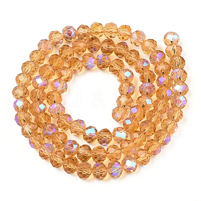 Electroplate Glass Beads Strands EGLA-A034-T3mm-L23-1
