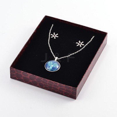Rectangle Jewelry Set Cardboard Boxes LS-CBOX-N007-01A-1