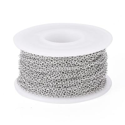 Tarnish Resistant 304 Stainless Steel Cable Chains CHS-H009-25P-1