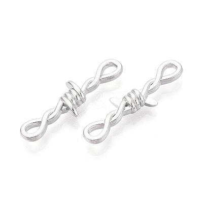 Zinc Alloy Barbed Wire Links Connector Charms TIBE-N016-01P-1