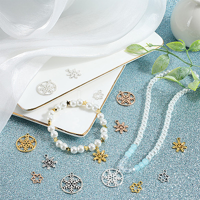 120Pcs 12 Styles Alloy Pendants FIND-SC0011-97-1