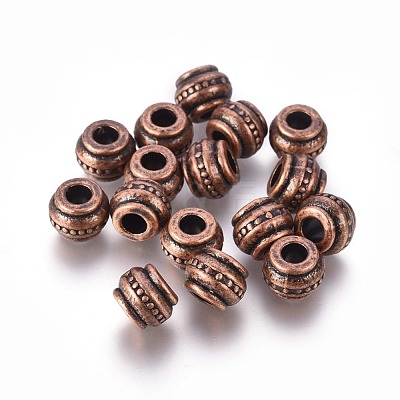 Tibetan Style European Beads RLF10904Y-NF-1