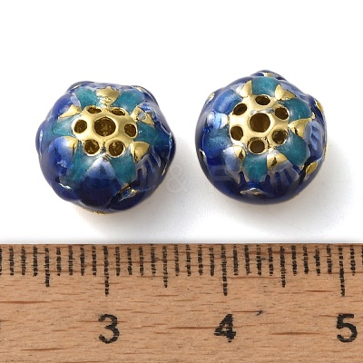 Rack Plating Brass Beads KK-P276-32G-1