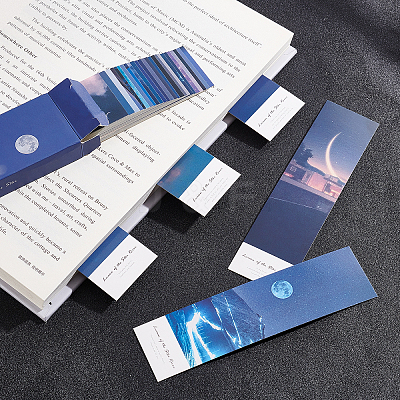Sky Pattern Paper Bookmarks for Office School AJEW-GF0004-40D-1