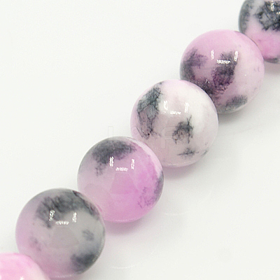 Natural Persian Jade Beads Strands G-D434-6mm-13-1