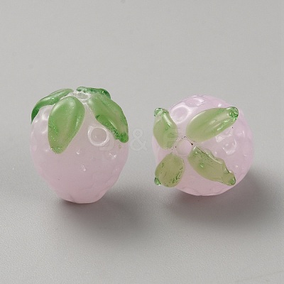 Handmade Lampwork Beads LAMP-WH0009-10D-1