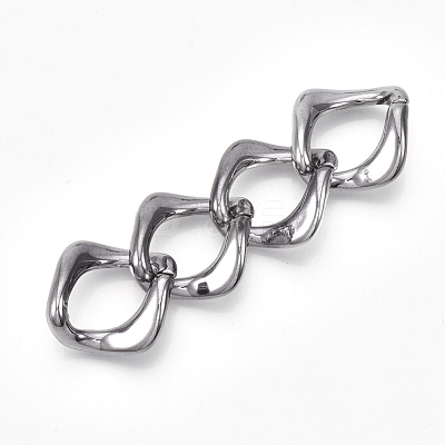 UV Plating ABS Plastic Linking Rings CCB-S162-01B-01-1