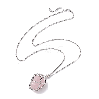 Non-Tarnish 3Pcs 3 Styles 304 Stainless Steel Macrame Pouch Necklace Makings NJEW-JN04901-02-1